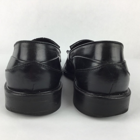 Bostonians Men Black Moc Toe Kilt Tassel Italy 8M - Picture 7 of 8